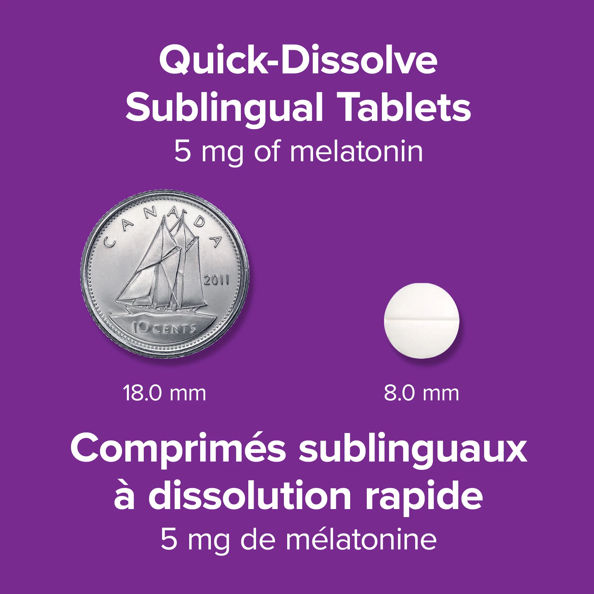 Melatonin 5 mg Quick Dissolve Sublingual Tablets - Image 3