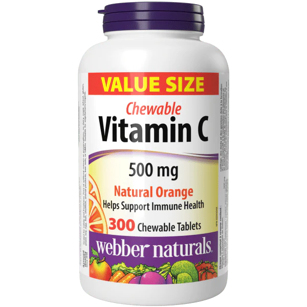 Vitamin C 500 mg Natural Orange Chewable Tablets - Image 2