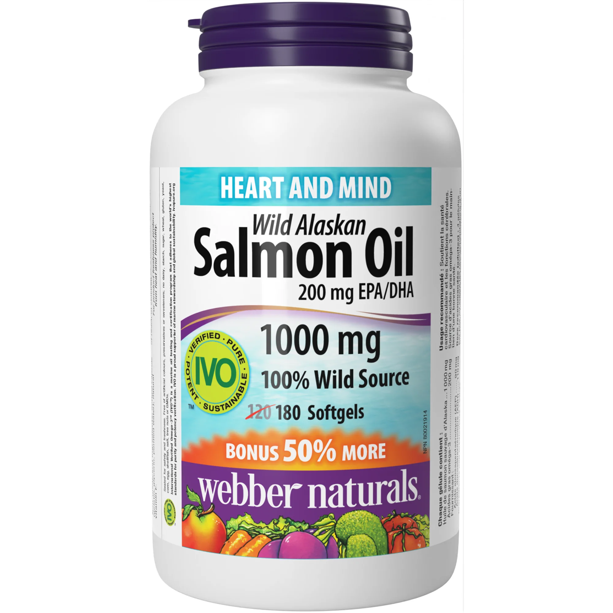 Wild Alaskan Salmon Oil 1000 mg
